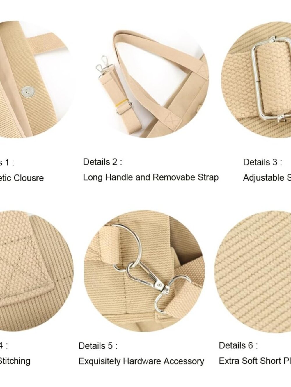 Corduroy Tote Bag For Women, Large Purse For Laptop, Work, College | Spacious Wo View 6